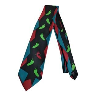 SYSCO Brands Mens Salesmans Tie Food Dining Black Red Blue Rare Food Service US